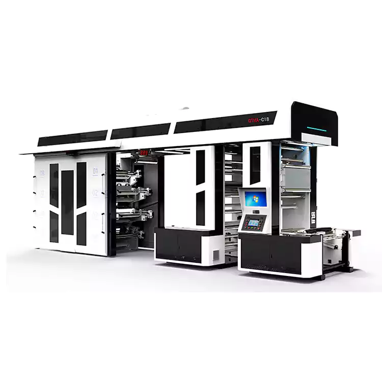 8 színű Flexonyomógépek Bevásárlótáskák nyomtatásához