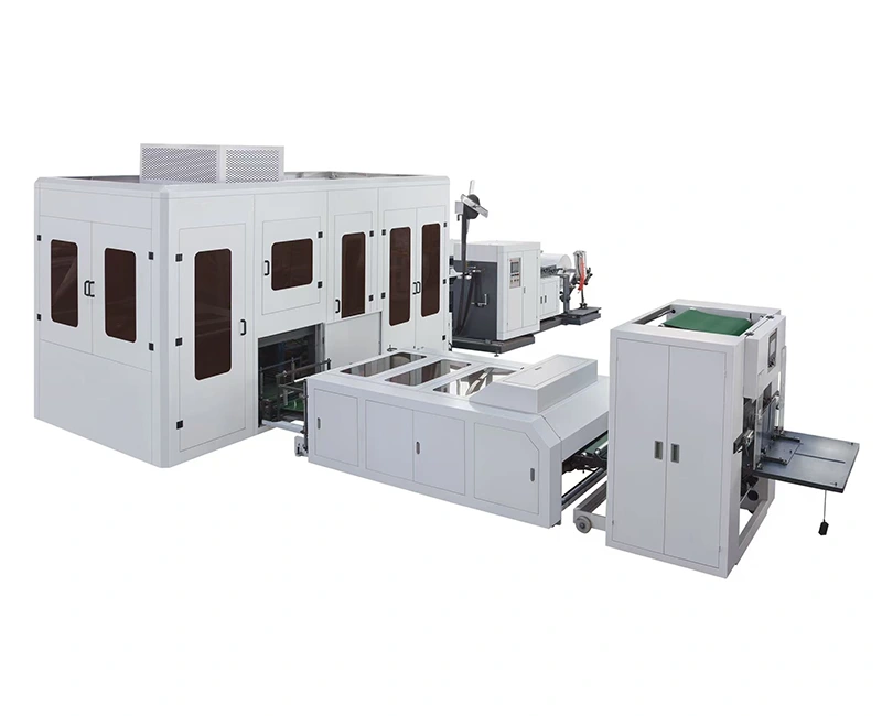 Ultrahangos nem szőtt D-cut és doboz típusú táskakészítő gép